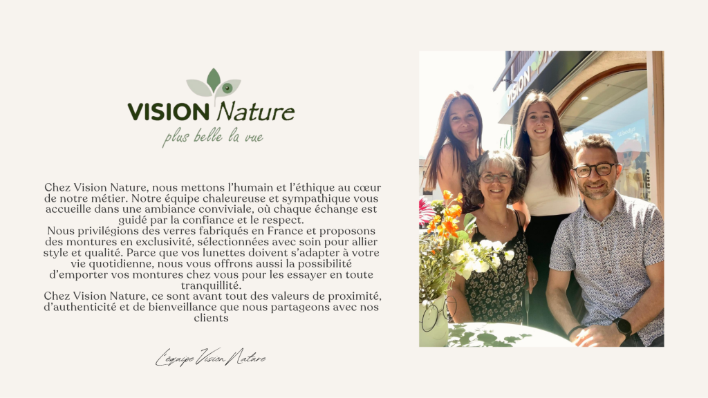 Vision Nature votre opticien à Frontenex près de Albertville en Savoie.